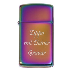 Zippo Spectrum Slim mit Laserung